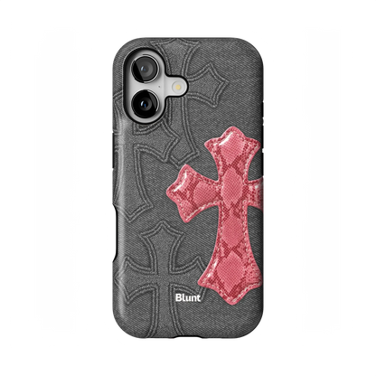 Pinkscale Cross iPhone Case