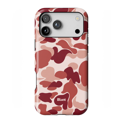 Reddish Camo iPhone Case
