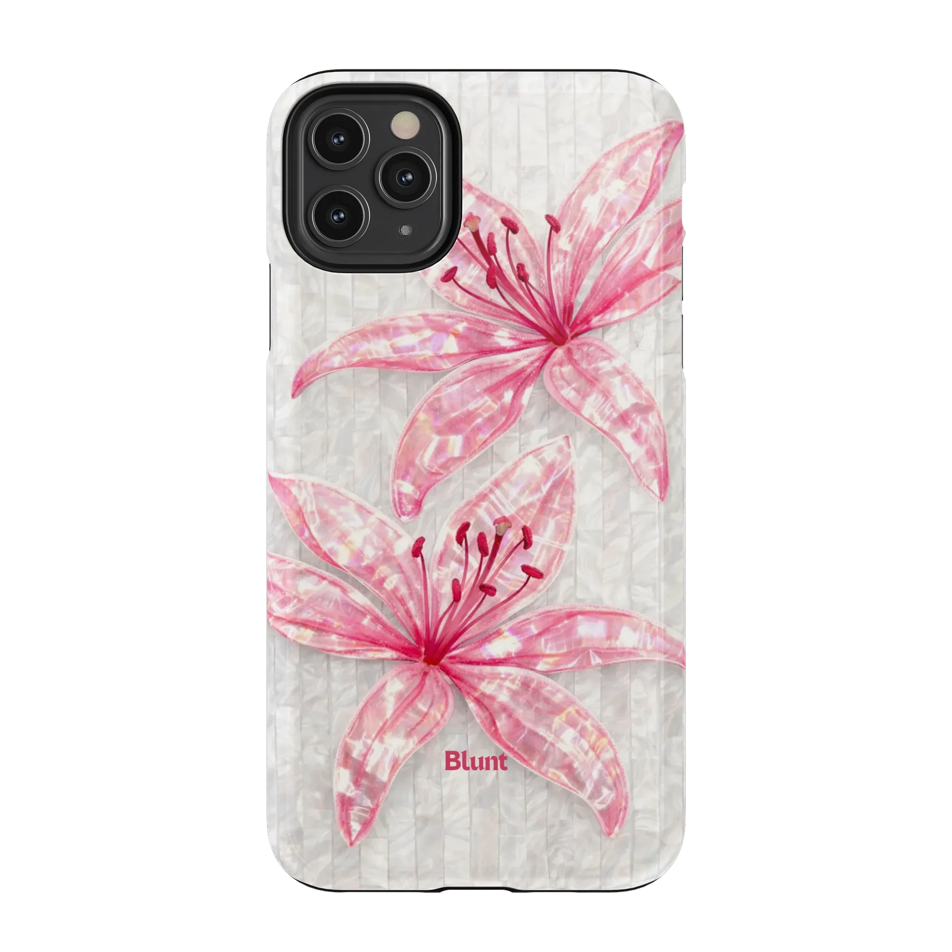 Pink-Floral-Luster-iphone-case-iPhone 11 Pro Max-1