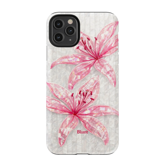 Pink-Floral-Luster-iphone-case-iPhone 11 Pro Max-1