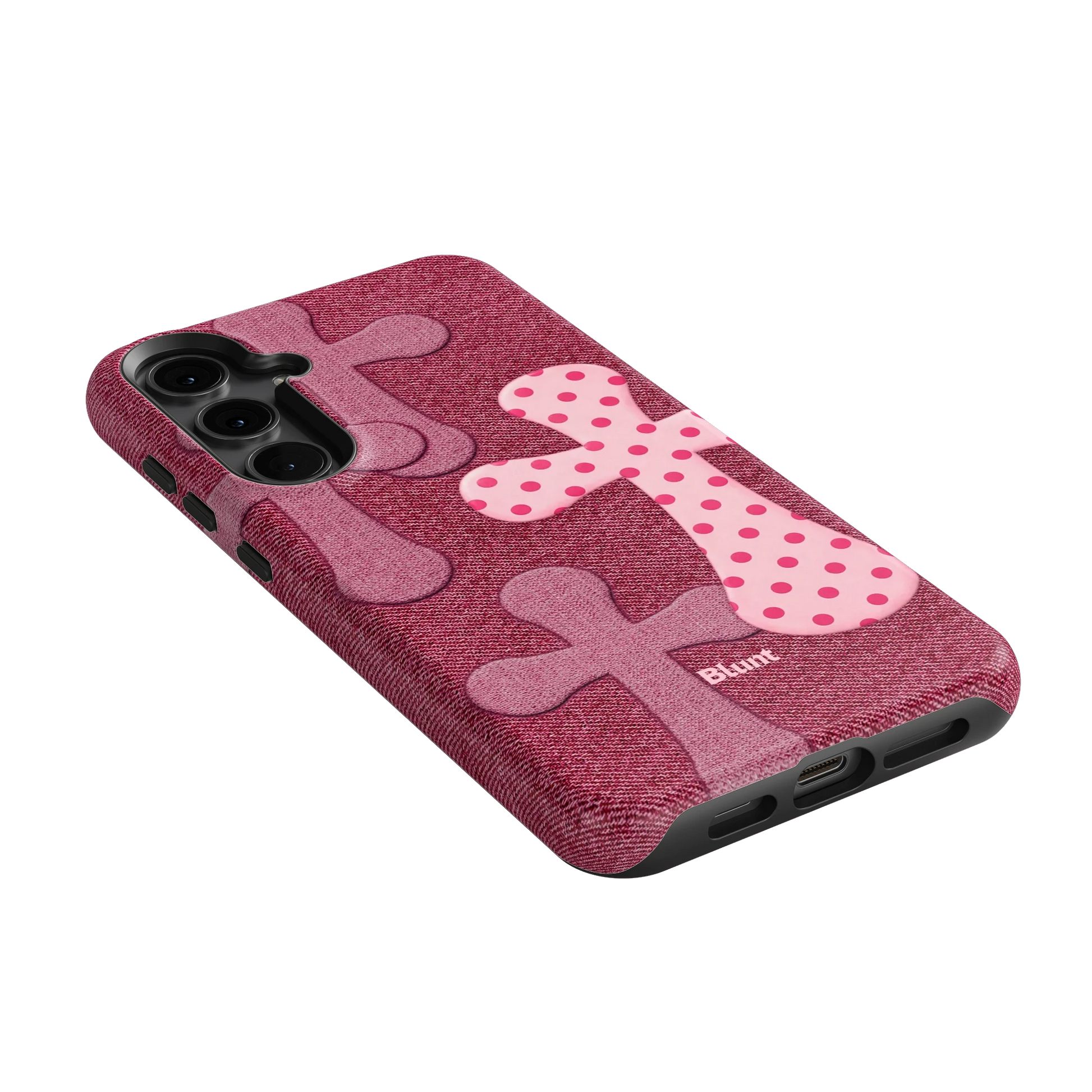 Pink-Polka-Patch-samsung-case-S24 Plus-2