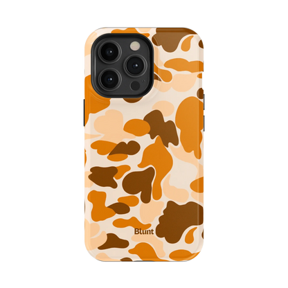 Orange Camo iPhone Case