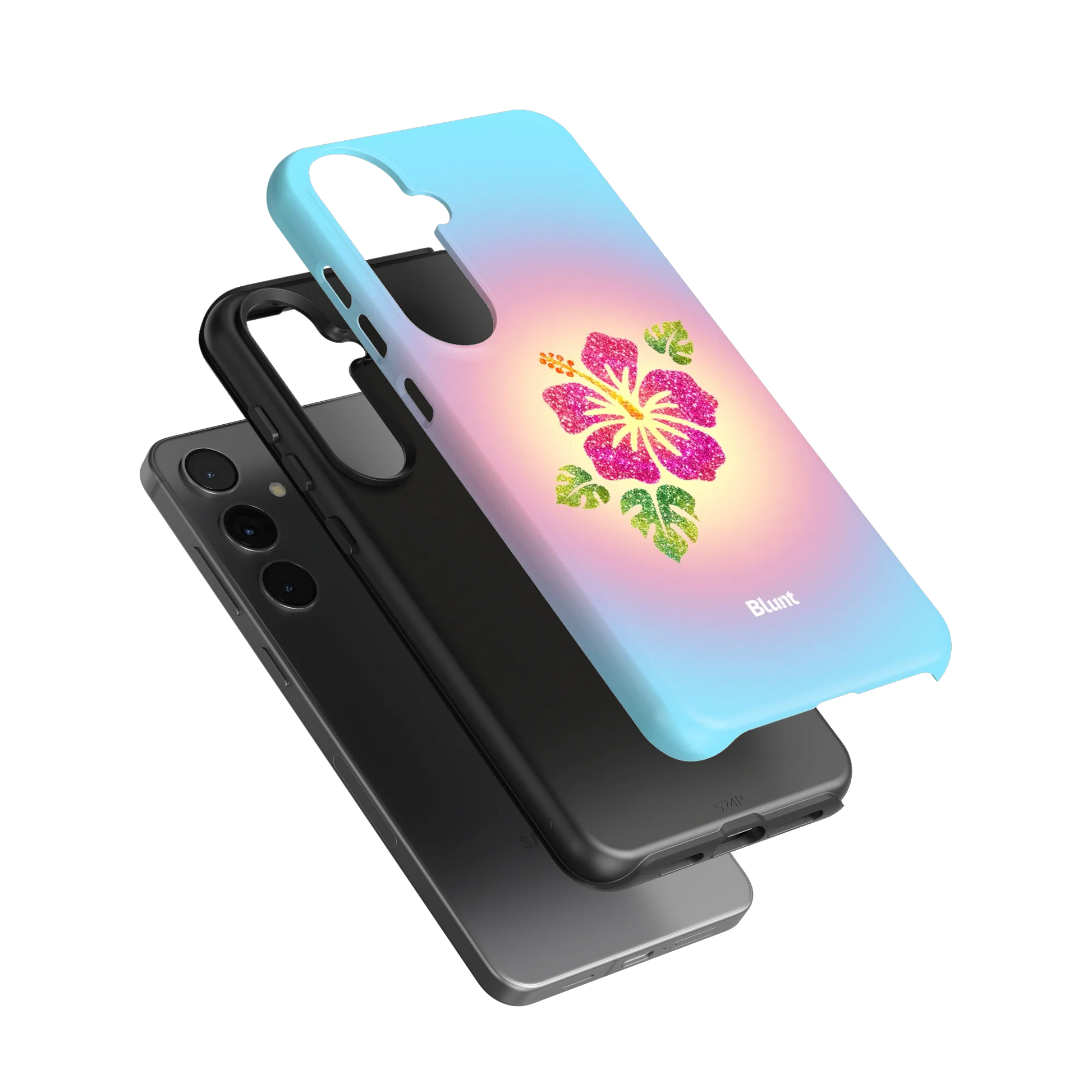Hibiscus-Glow-samsung-case-Galaxy S24 Plus-3