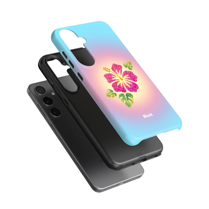 Hibiscus-Glow-samsung-case-Galaxy S24 Plus-3