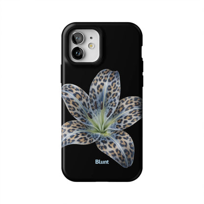 Blue-Leopard-Bloom-iphone-case-iPhone 12-1
