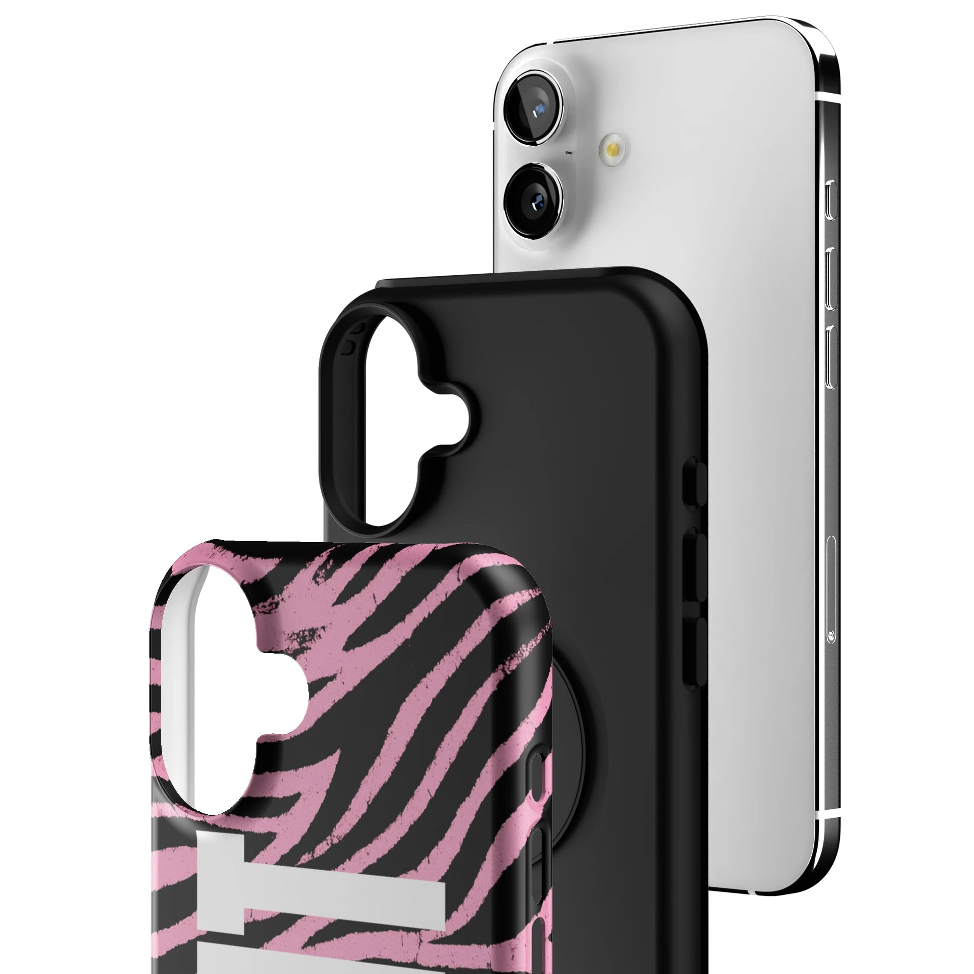 CXNT Pink Zebra iPhone Case gallery - Iphone_16_Mini_Air_Plus_3