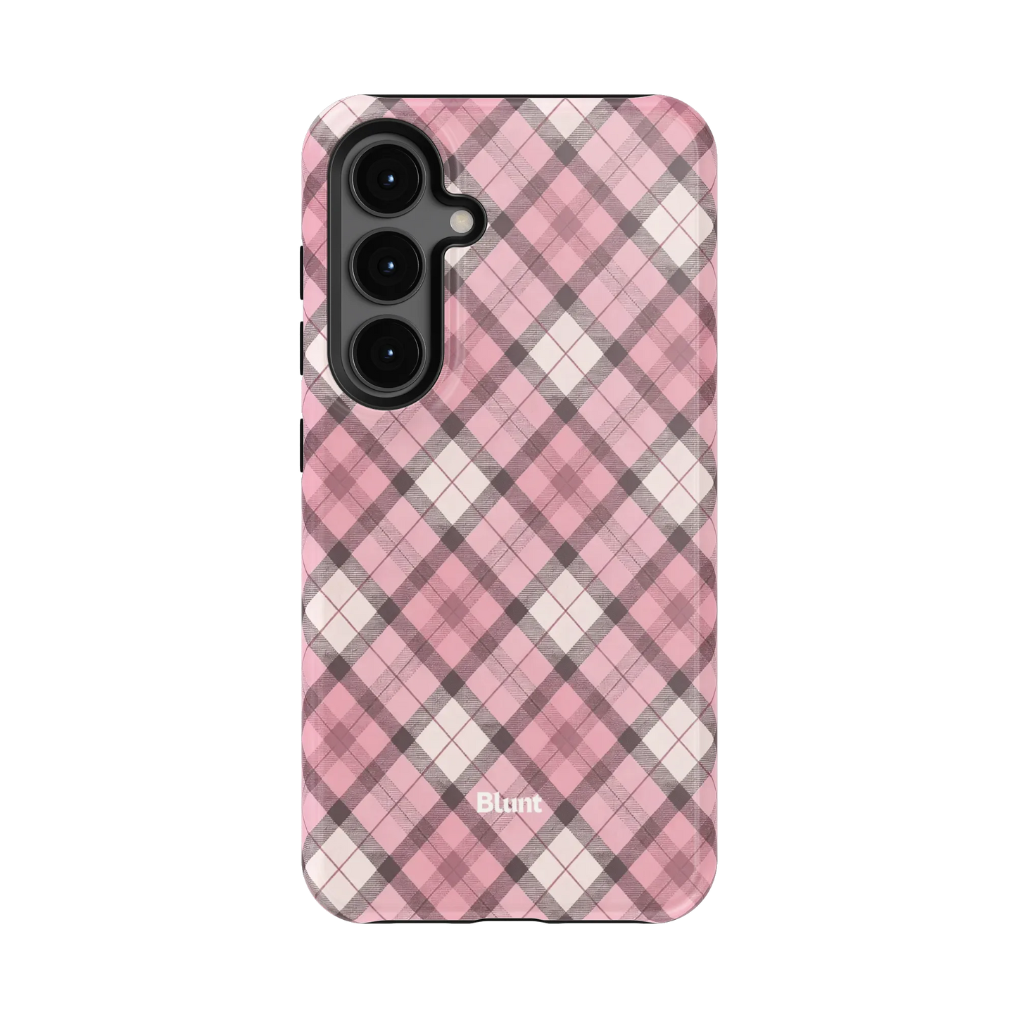 Pink Plaid Samsung Case