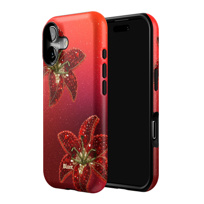 Scarlet Petals iPhone Case