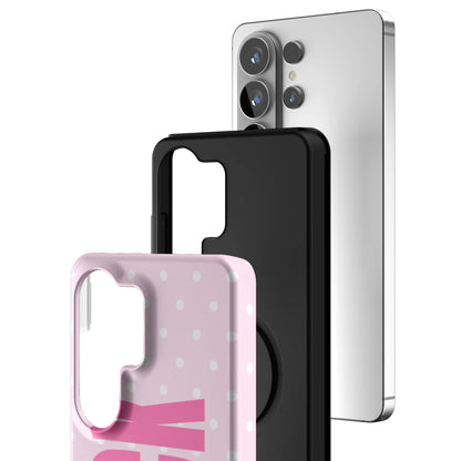Pink-Polka-Riot-samsung-case-Galaxy S26 Ultra-3
