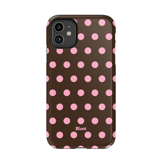 Chocolate Polka iPhone Case
