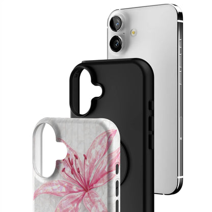 Pink-Floral-Luster-iphone-case-iPhone 16 Plus-3