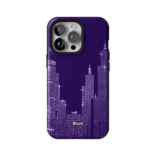 Purple-NYC--SKYELINE-iphone-case-iPhone 13 Pro-1