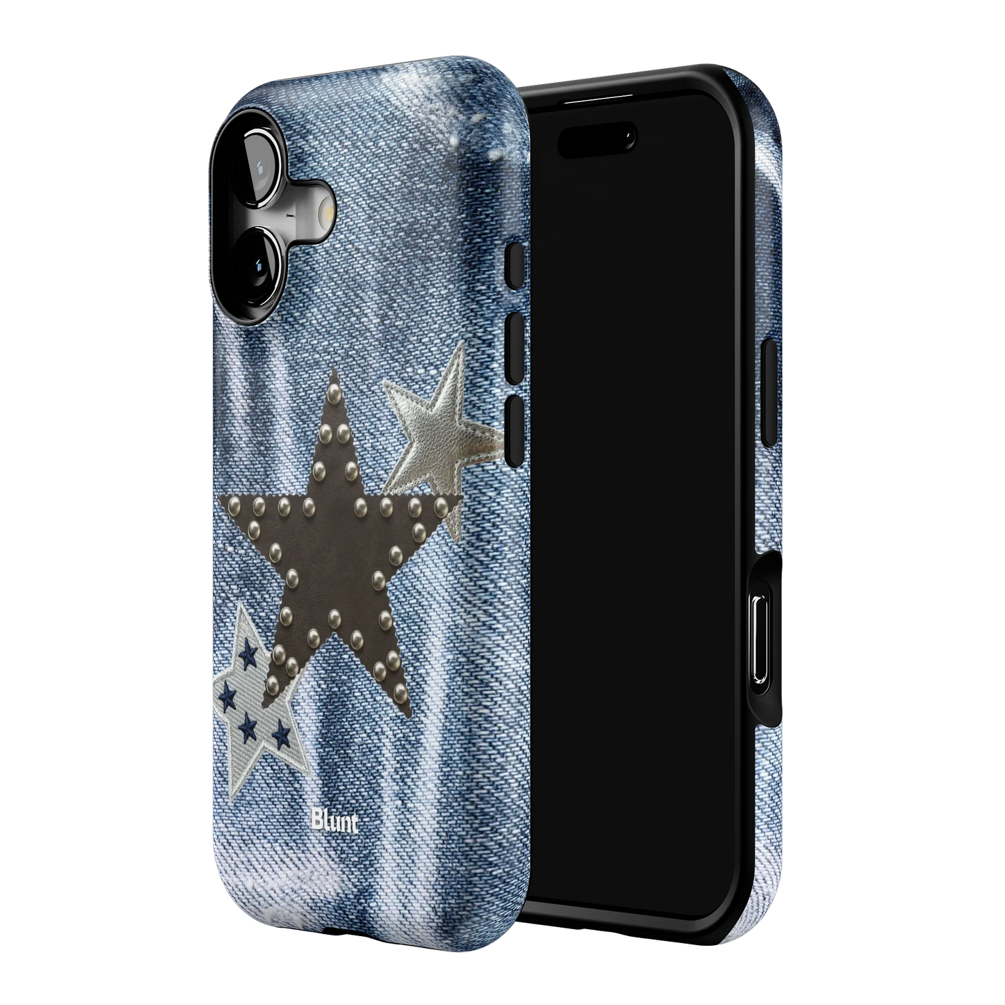 Denim Starstud iPhone Case