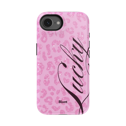 Pink Cheetah Lucky iPhone Case