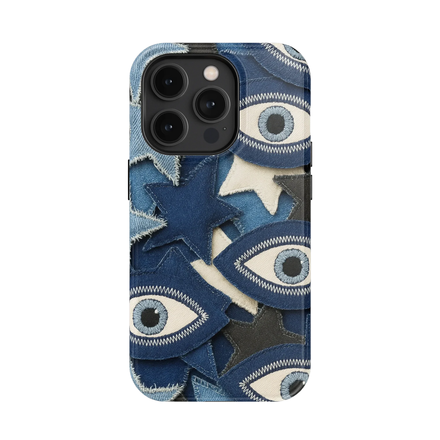 Evil Eye Denim iPhone Case