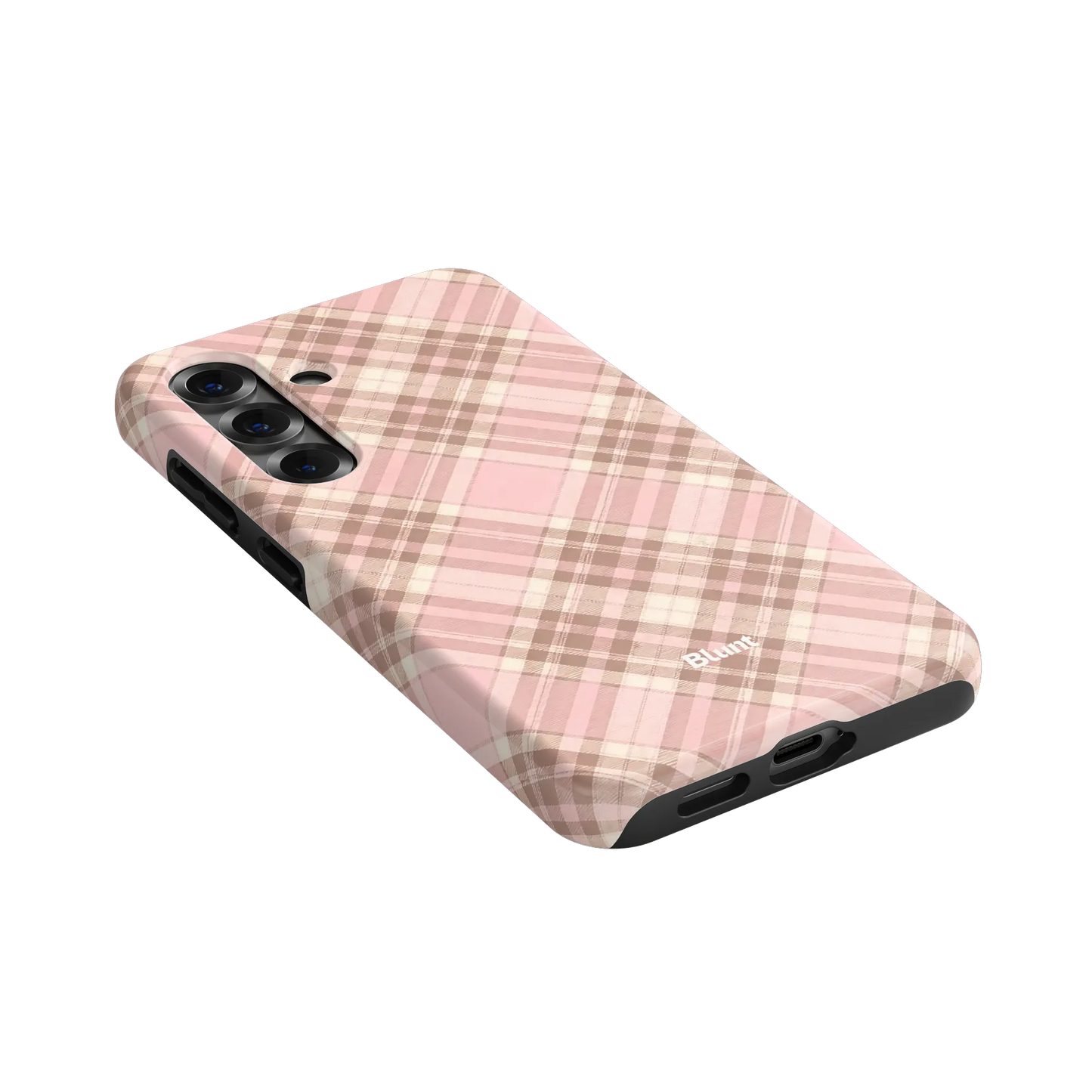 Blush Plaid Samsung Case