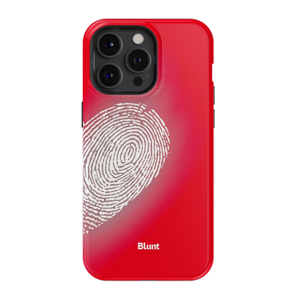 Heart Print Red iPhone Case