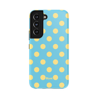 Blue Butter Polka Samsung Case