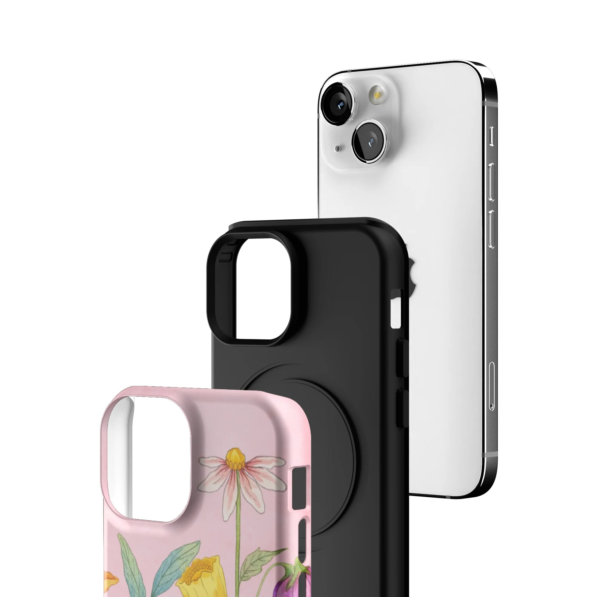 Pink-Meadow-iphone-case-iPhone 13 Mini-3