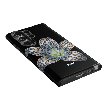 Blue-Leopard-Bloom-samsung-case-Galaxy S23 Ultra-2
