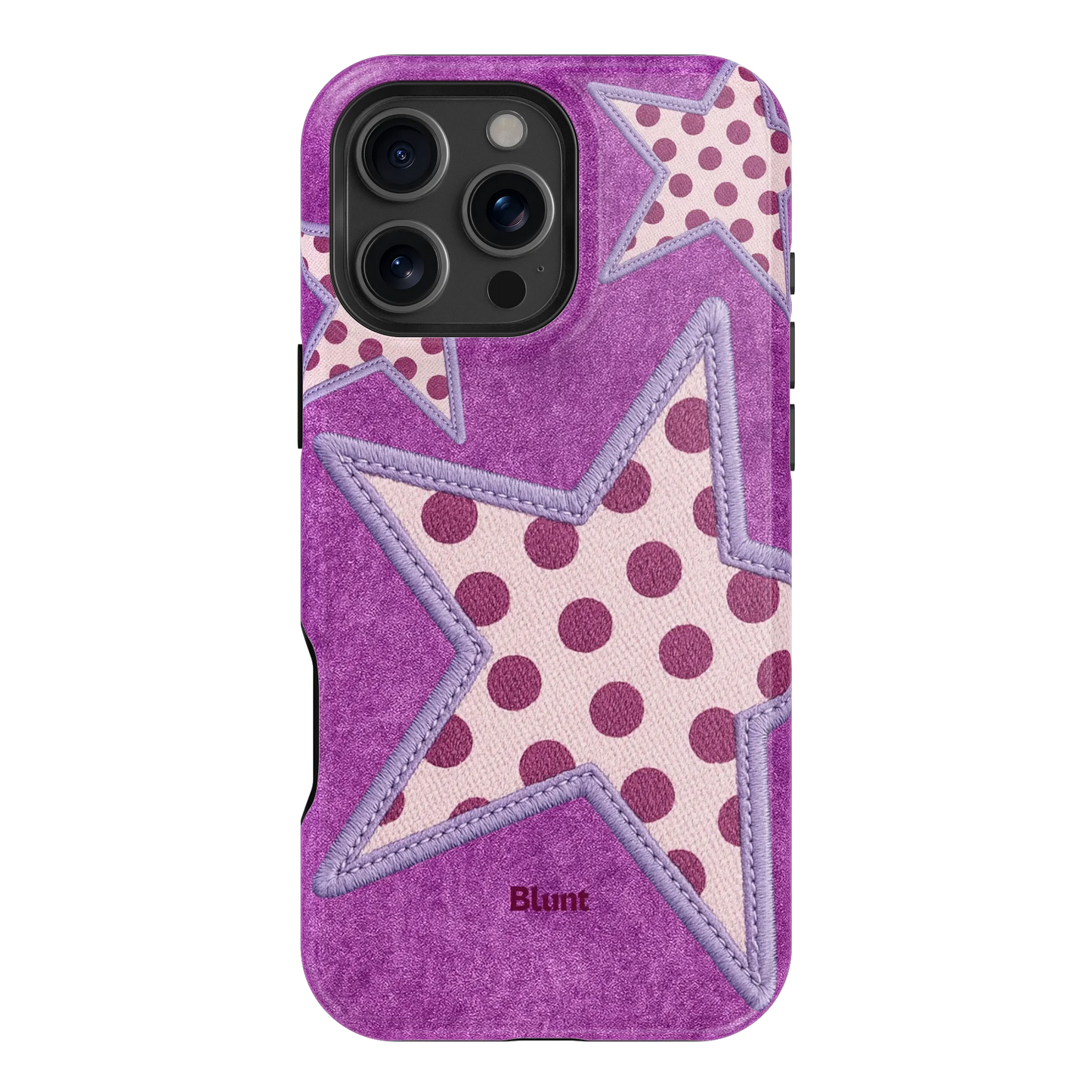 Lilac Crush Polka Star iPhone Case