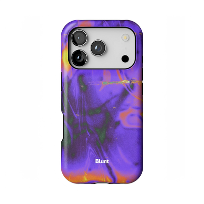 Violet Static iPhone Case