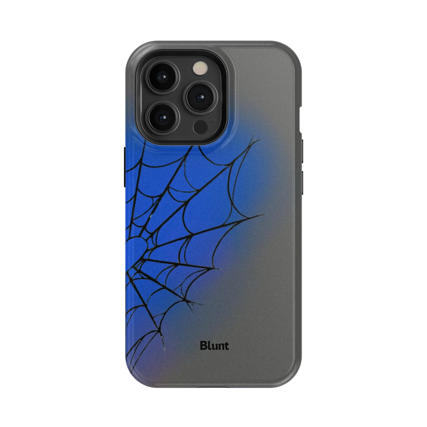 Grey Blue Web iPhone Case