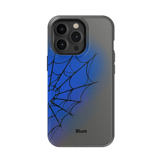 Grey Blue Web iPhone Case