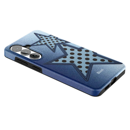 Blue-Polka-Star-samsung-case-Galaxy S26 Plus-2
