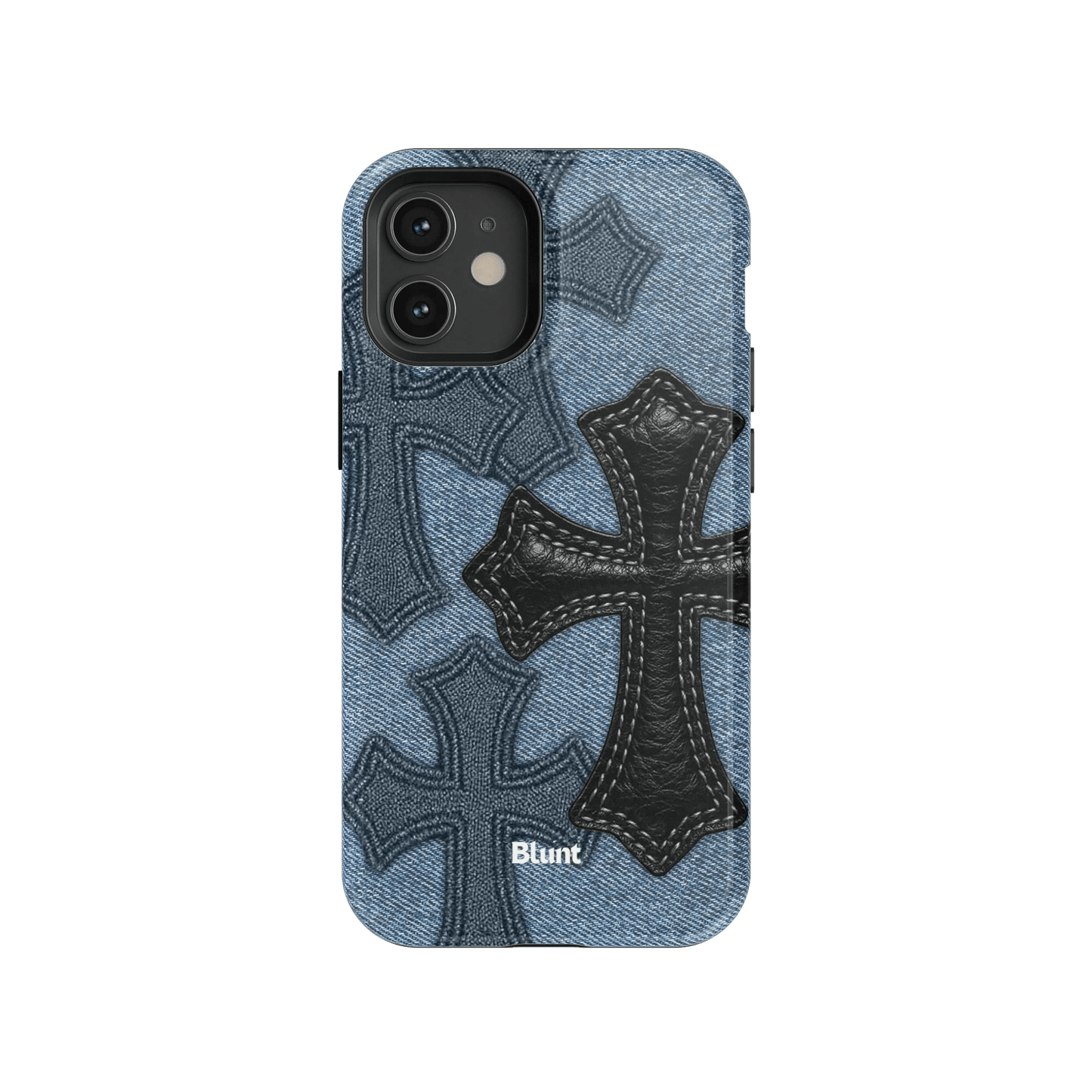 Denim Black Cross iPhone Case - Blunt Cases