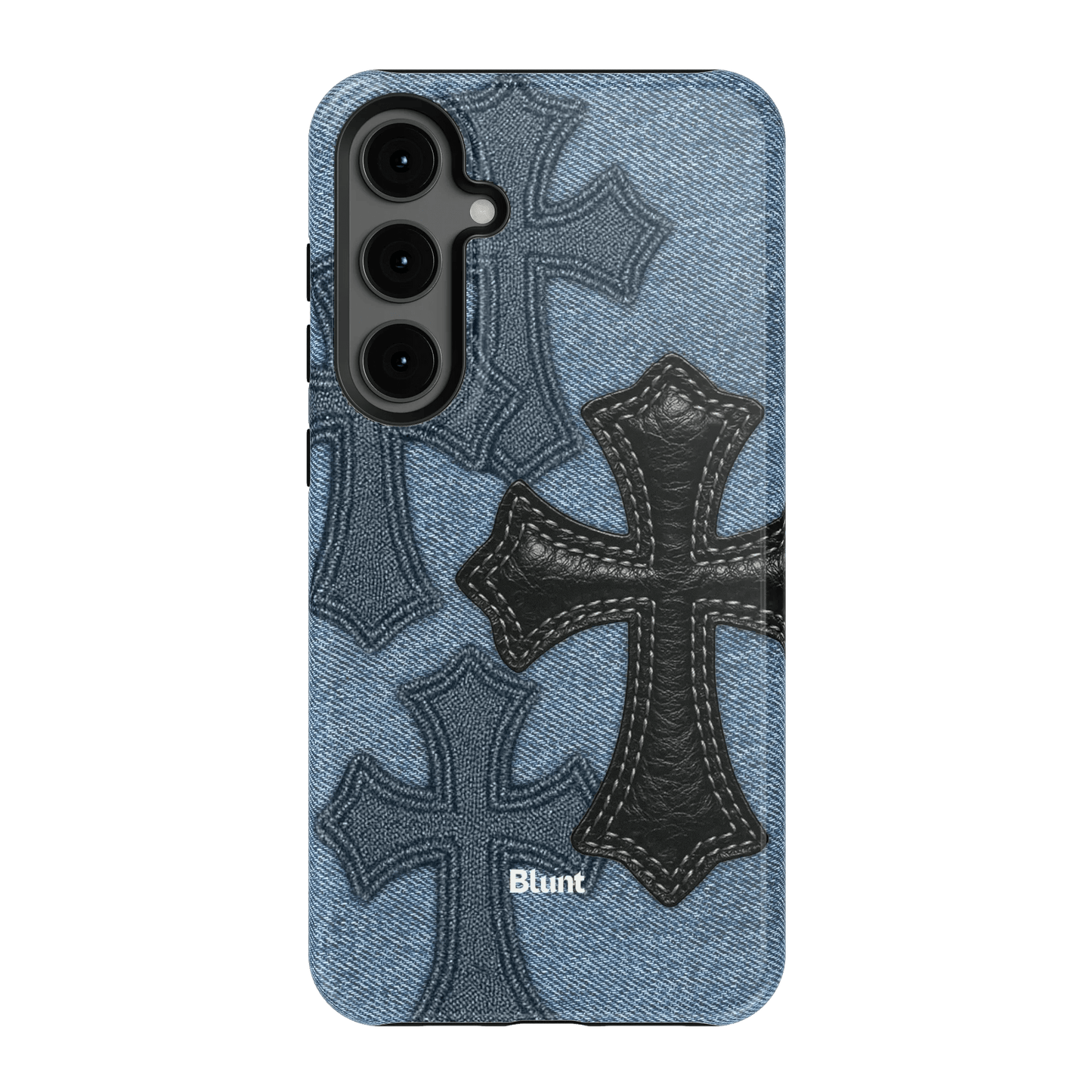 Denim Black Cross Samsung Case - Blunt Cases