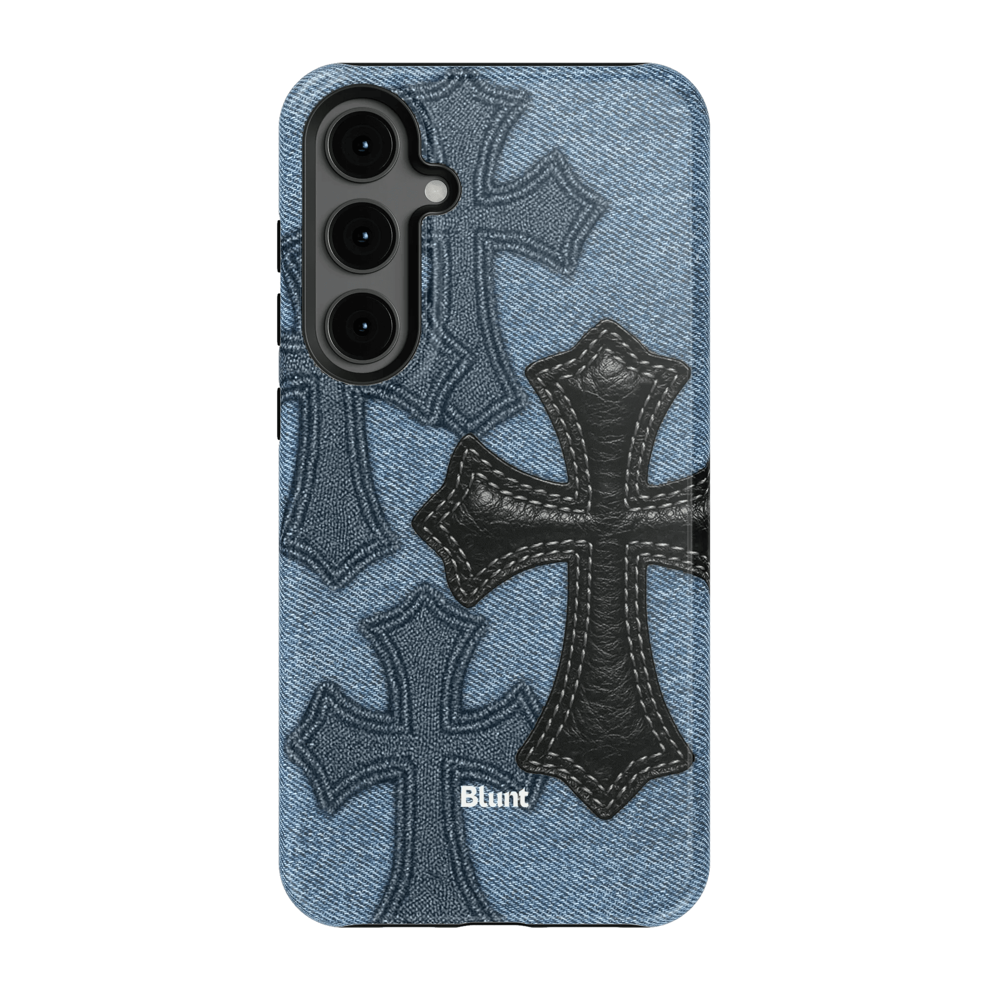 Denim Black Cross Samsung Case - Blunt Cases