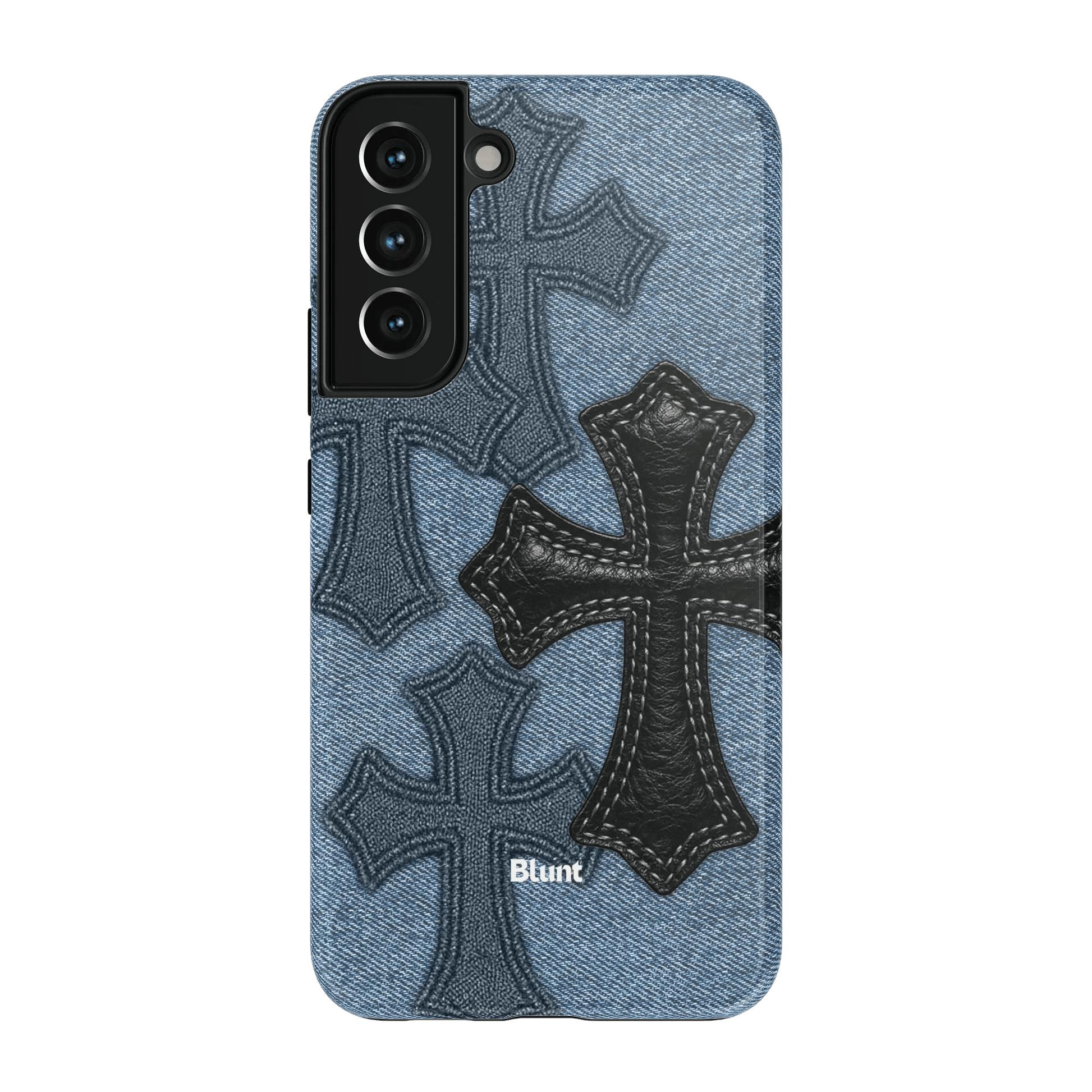 Denim Black Cross Samsung Case - Blunt Cases