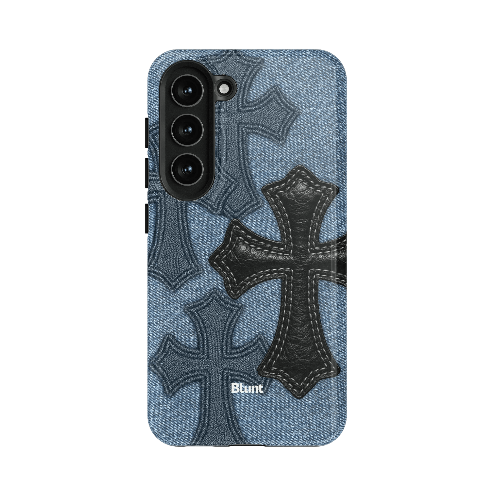 Denim Black Cross Samsung Case - Blunt Cases