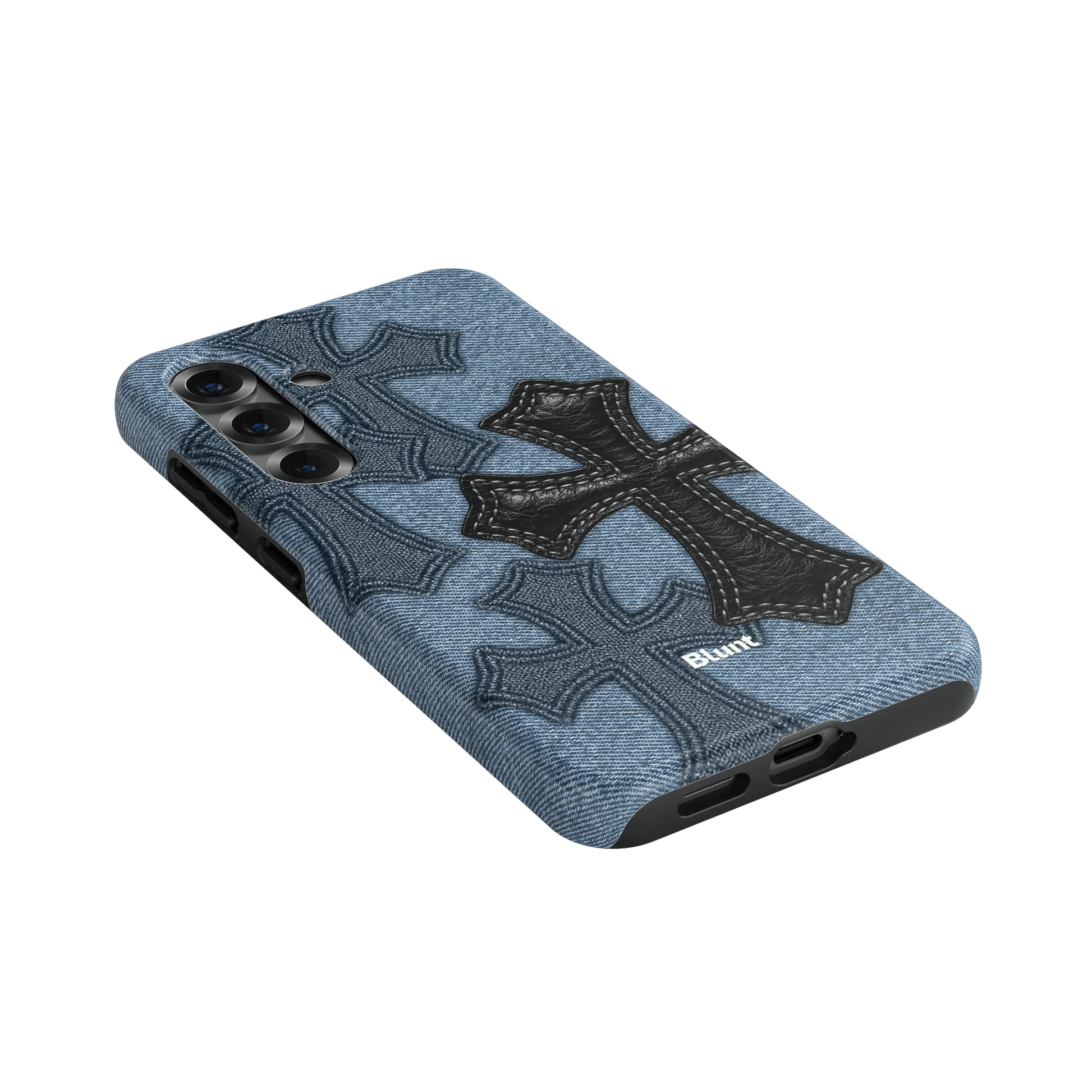 Denim Black Cross Samsung Case - Blunt Cases