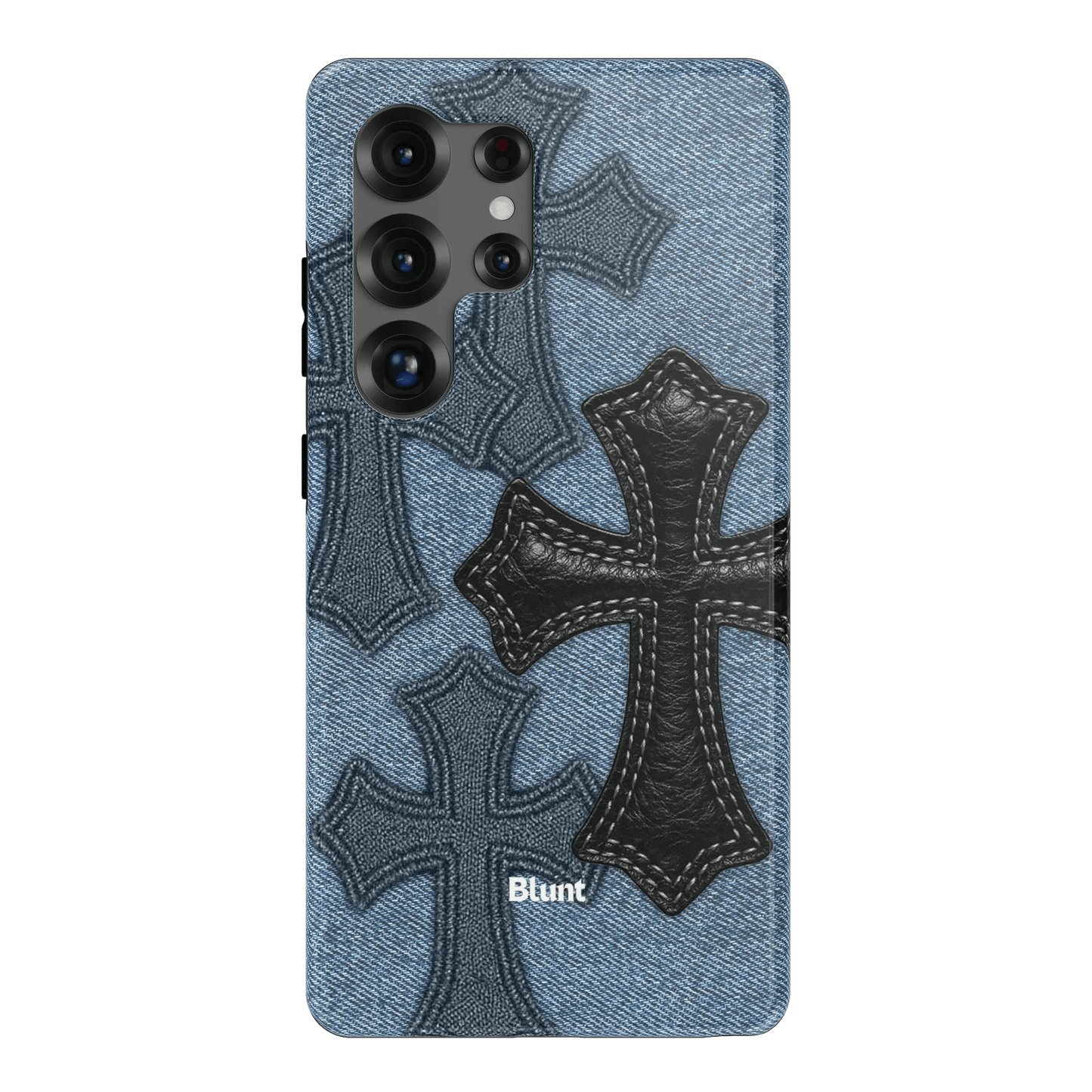 Denim Black Cross Samsung Case - Blunt Cases
