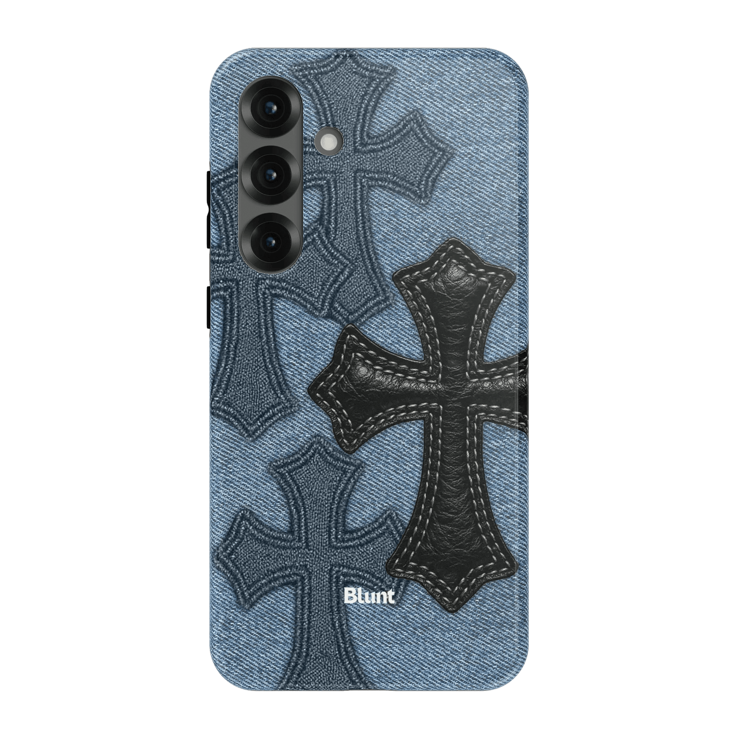 Denim Black Cross Samsung Case - Blunt Cases