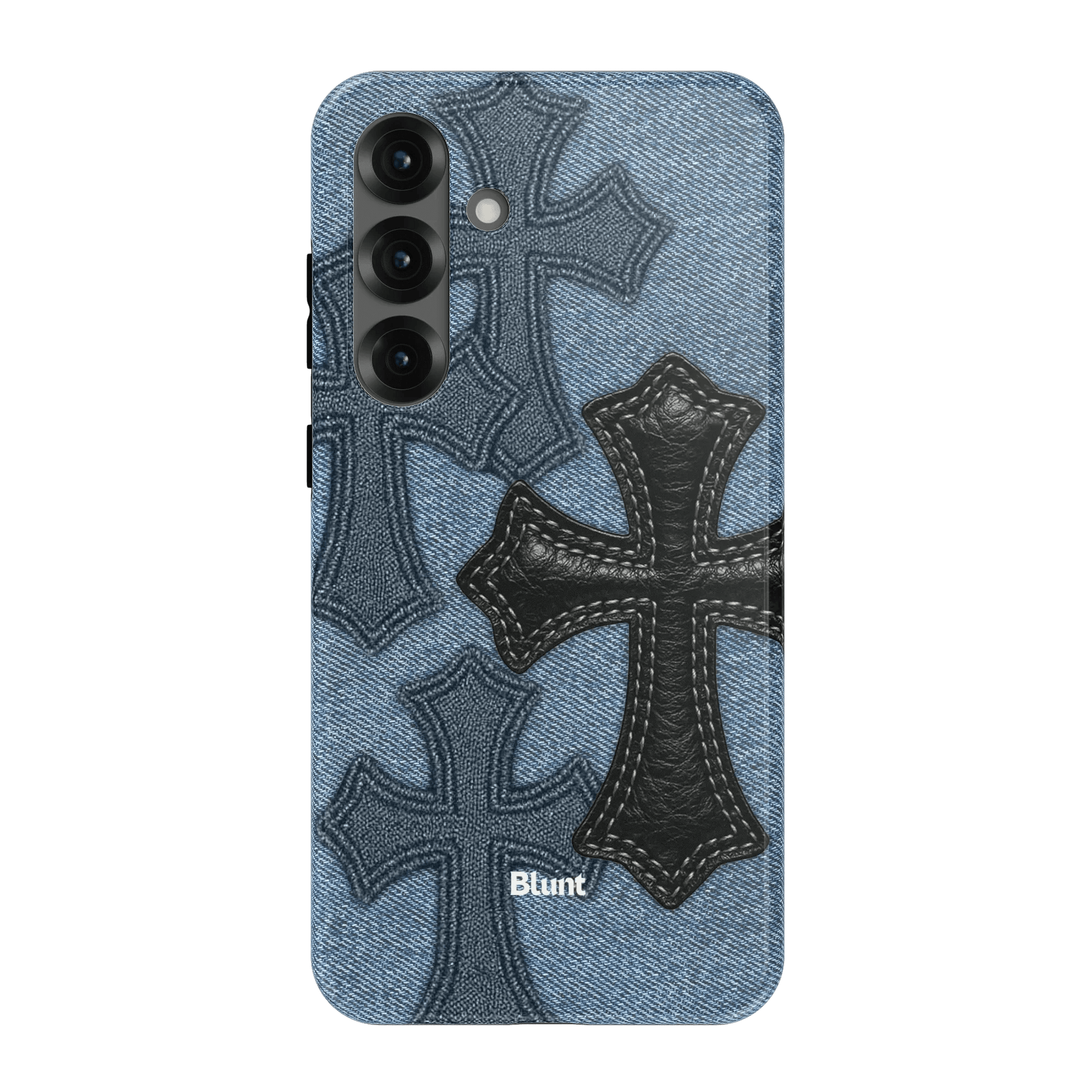 Denim Black Cross Samsung Case - Blunt Cases
