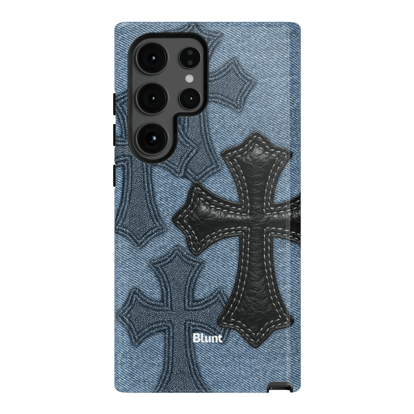 Denim Black Cross Samsung Case - Blunt Cases