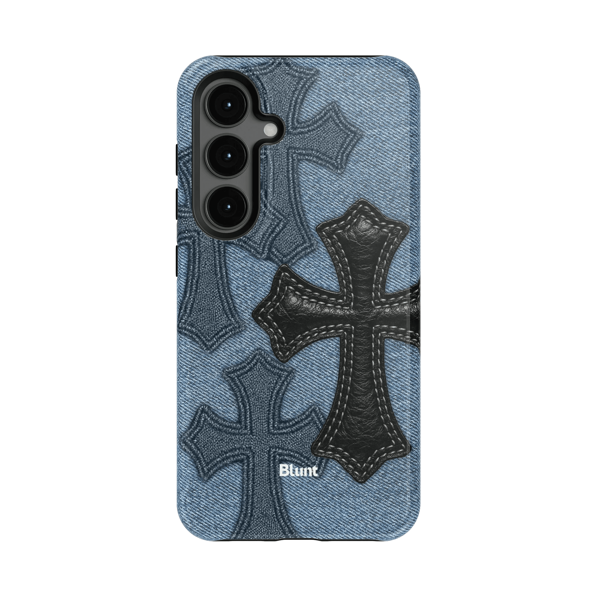 Denim Black Cross Samsung Case - Blunt Cases