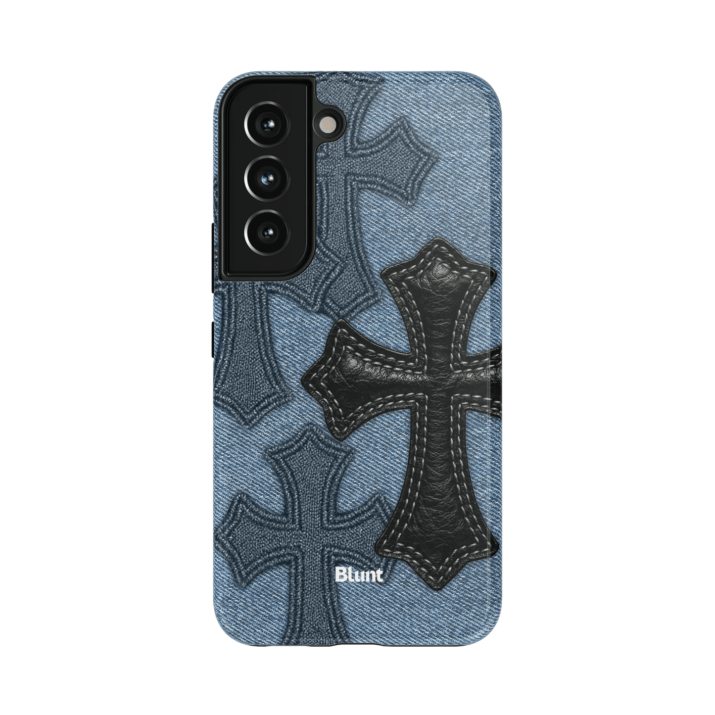 Denim Black Cross Samsung Case - Blunt Cases