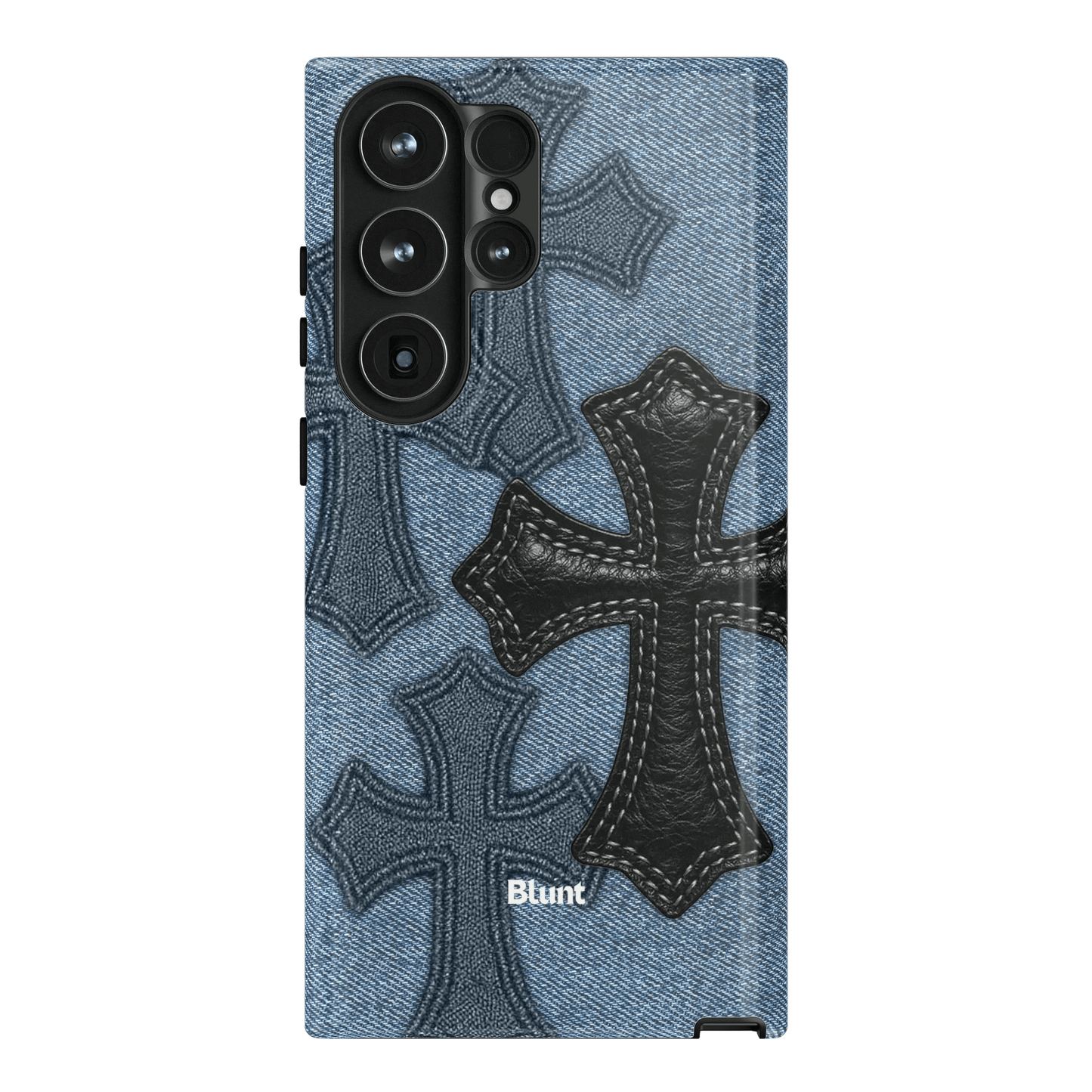 Denim Black Cross Samsung Case - Blunt Cases
