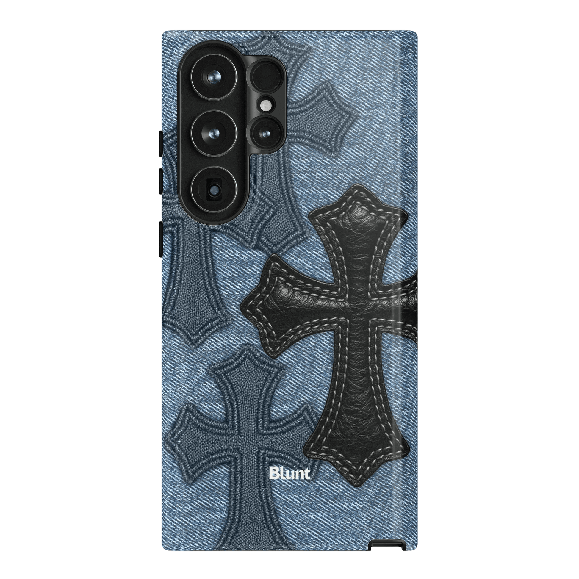 Denim Black Cross Samsung Case - Blunt Cases