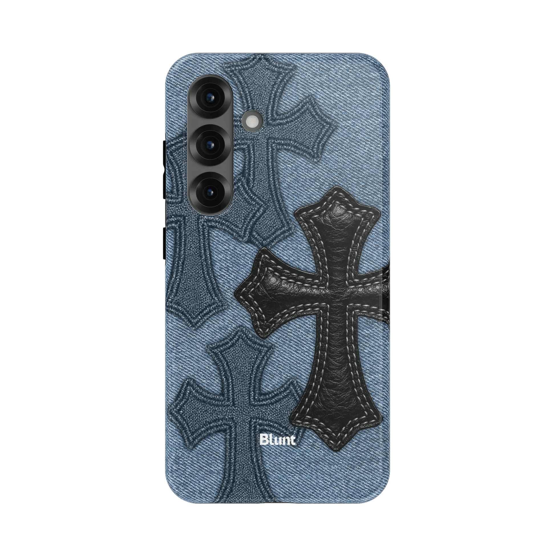 Denim Black Cross Samsung Case - Blunt Cases