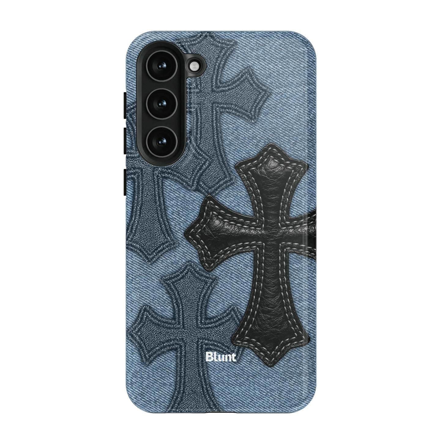 Denim Black Cross Samsung Case - Blunt Cases