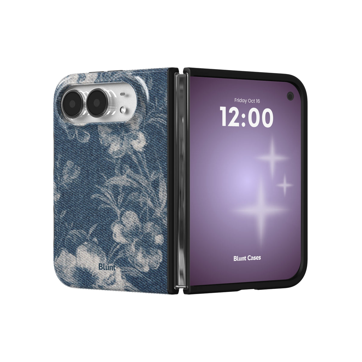 denim-bloom-iphone-case iPhone 18 Duo case, view 3