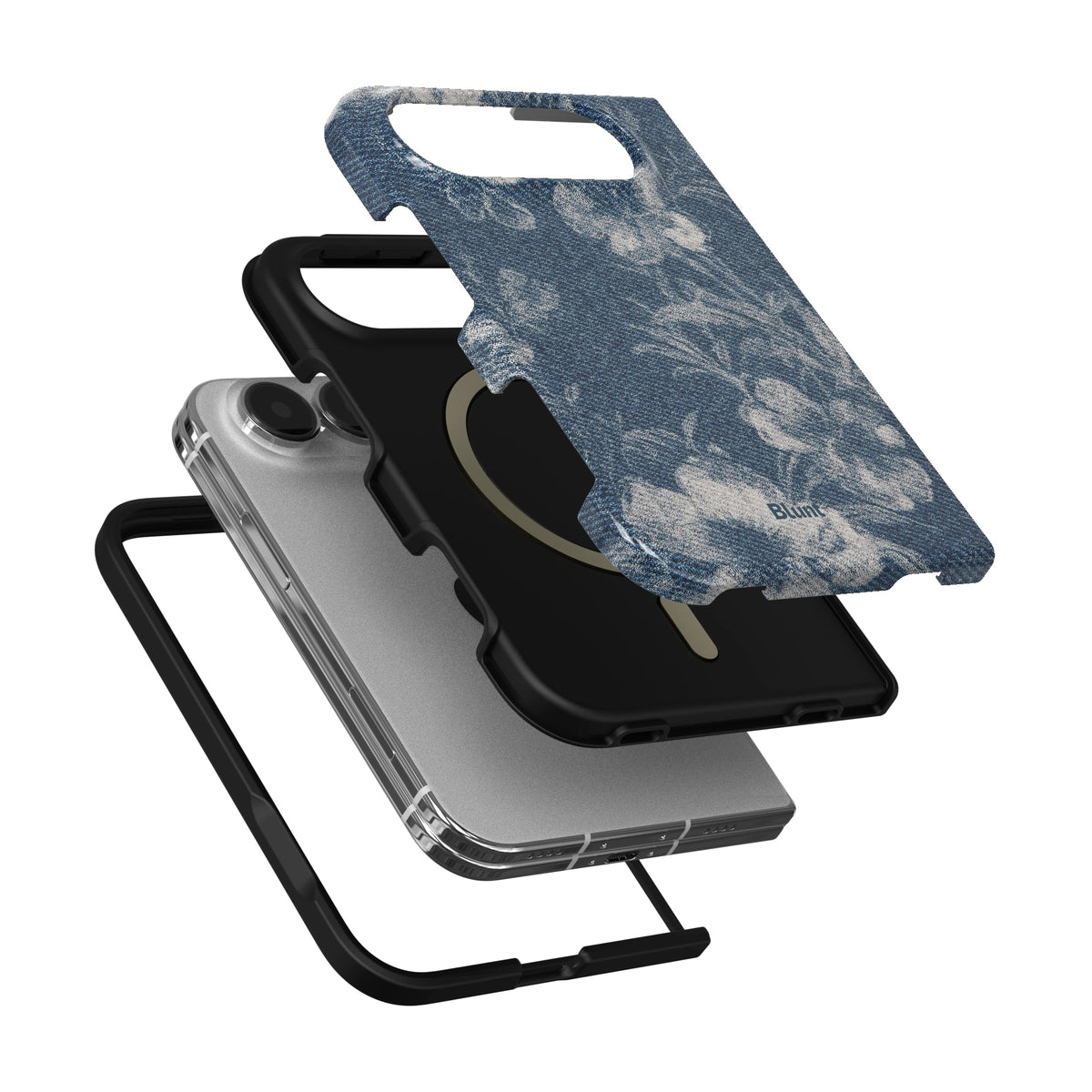 denim-bloom-iphone-case iPhone 18 Duo case, view 6