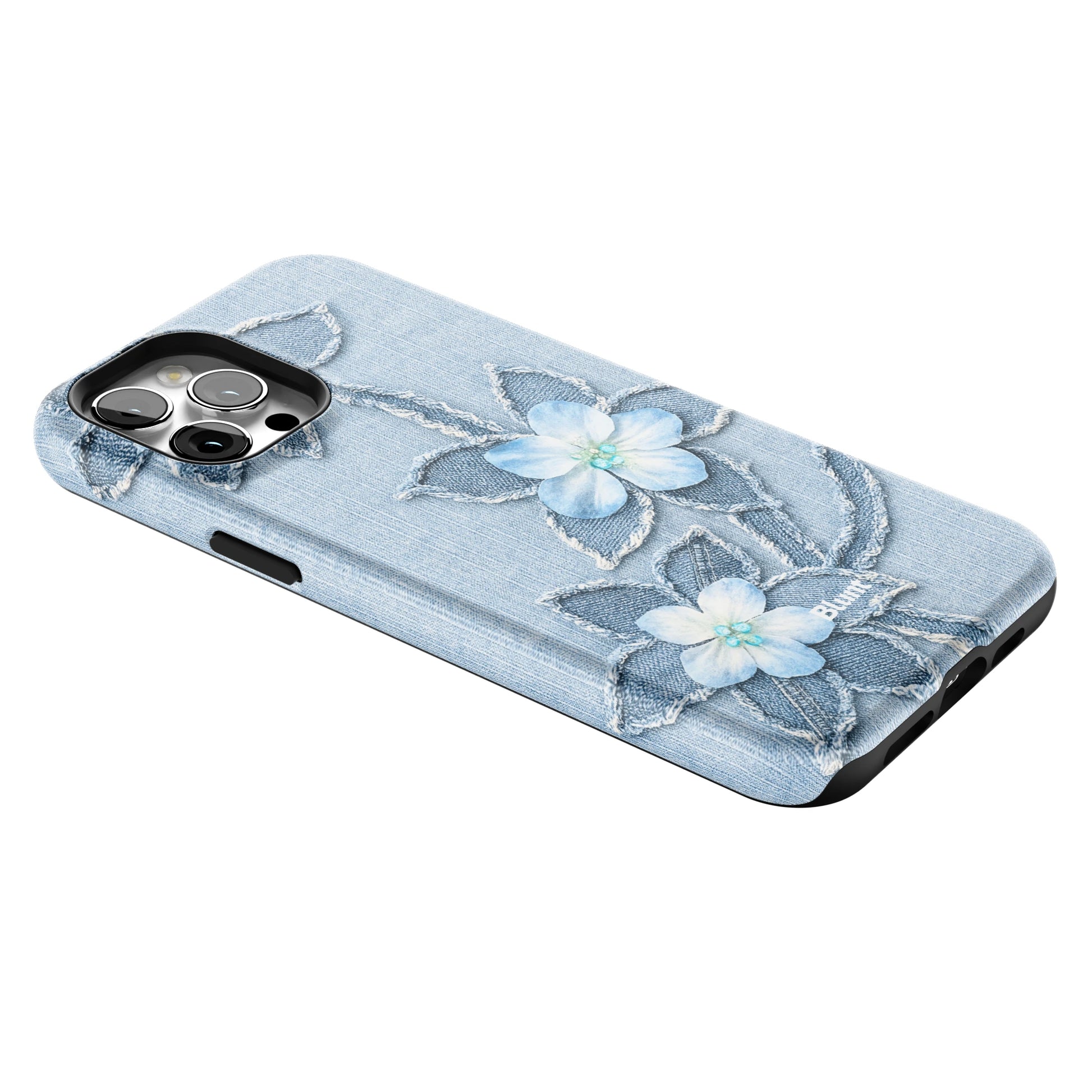 Denim Blue Bloom iPhone Case gallery - Iphone_12_Pro_Max_2