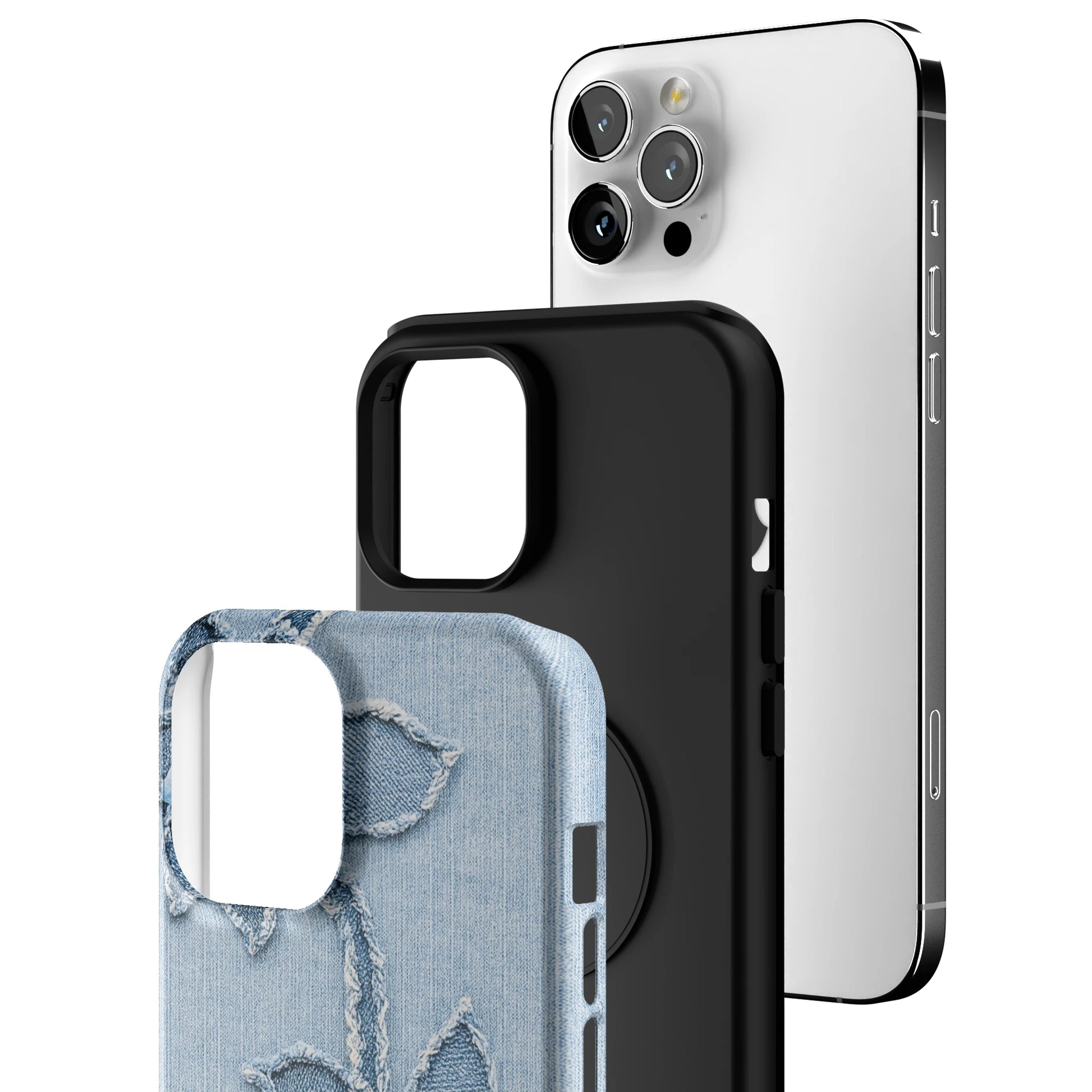 Denim Blue Bloom iPhone Case gallery - Iphone_12_Pro_Max_3