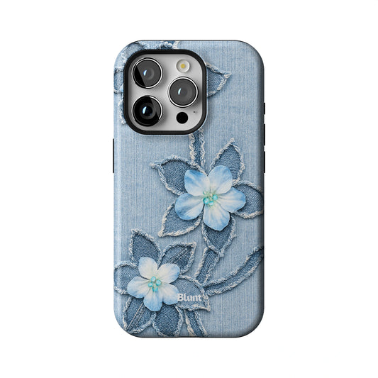 Denim Blue Bloom iPhone Case gallery - Iphone_15_Pro_1